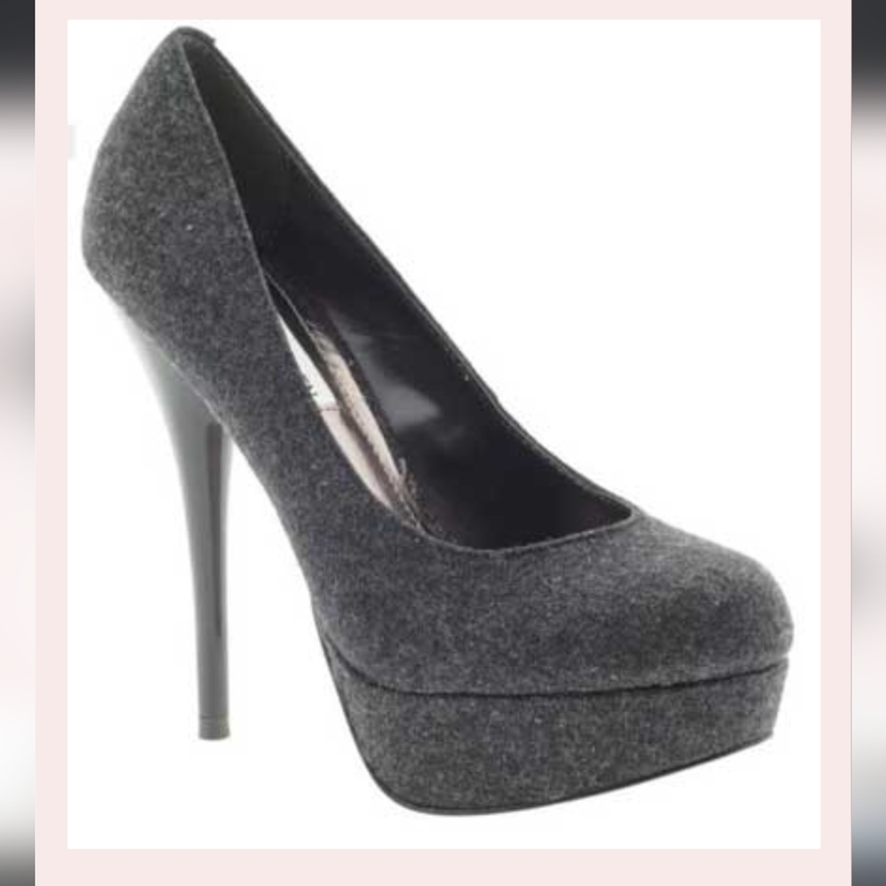 Steve Madden Caryssa Platform Pump- Grey Flannel